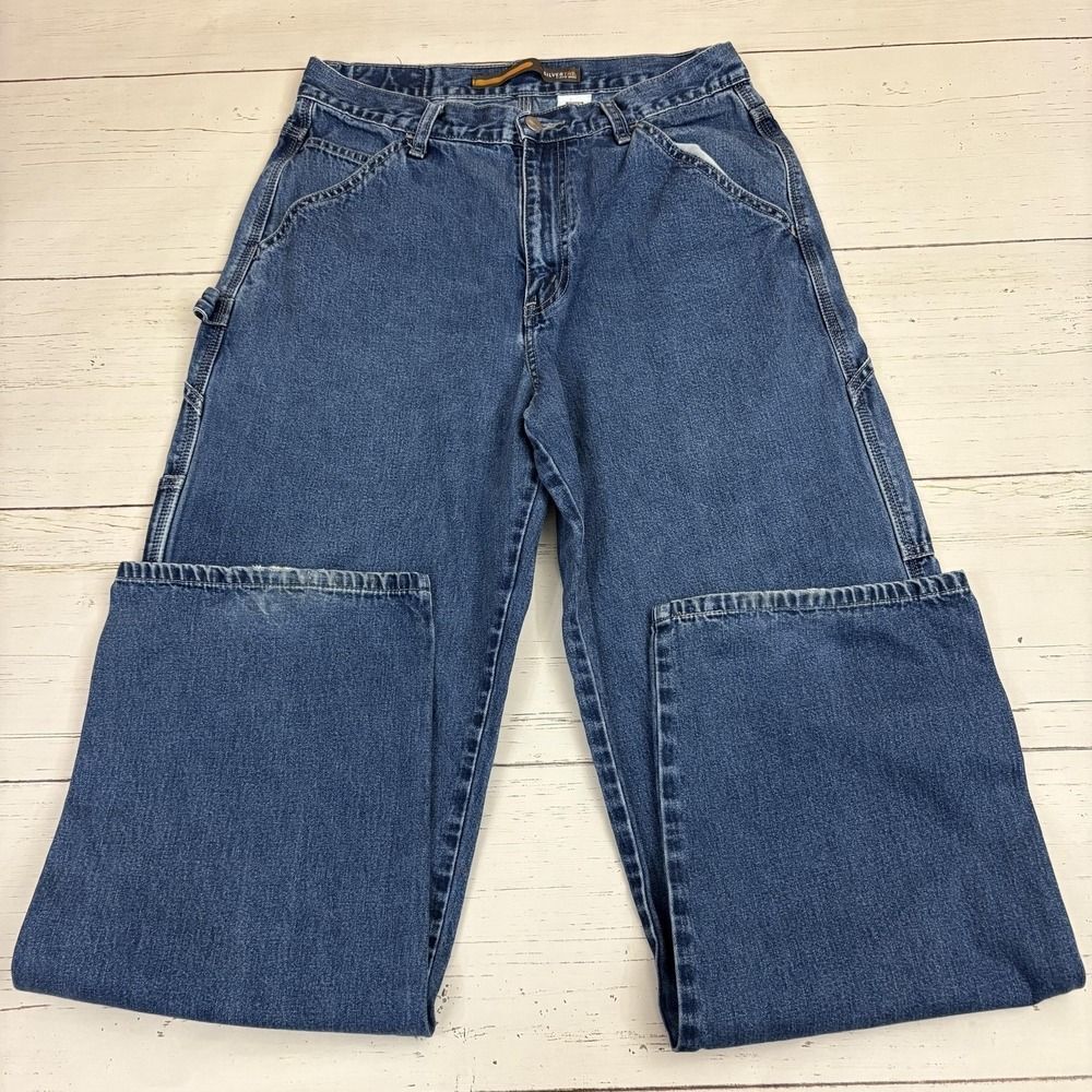 Levi's SilverTab Carpenter Jeans Mens 31x34 Blue Denim Relaxed Zip Fly